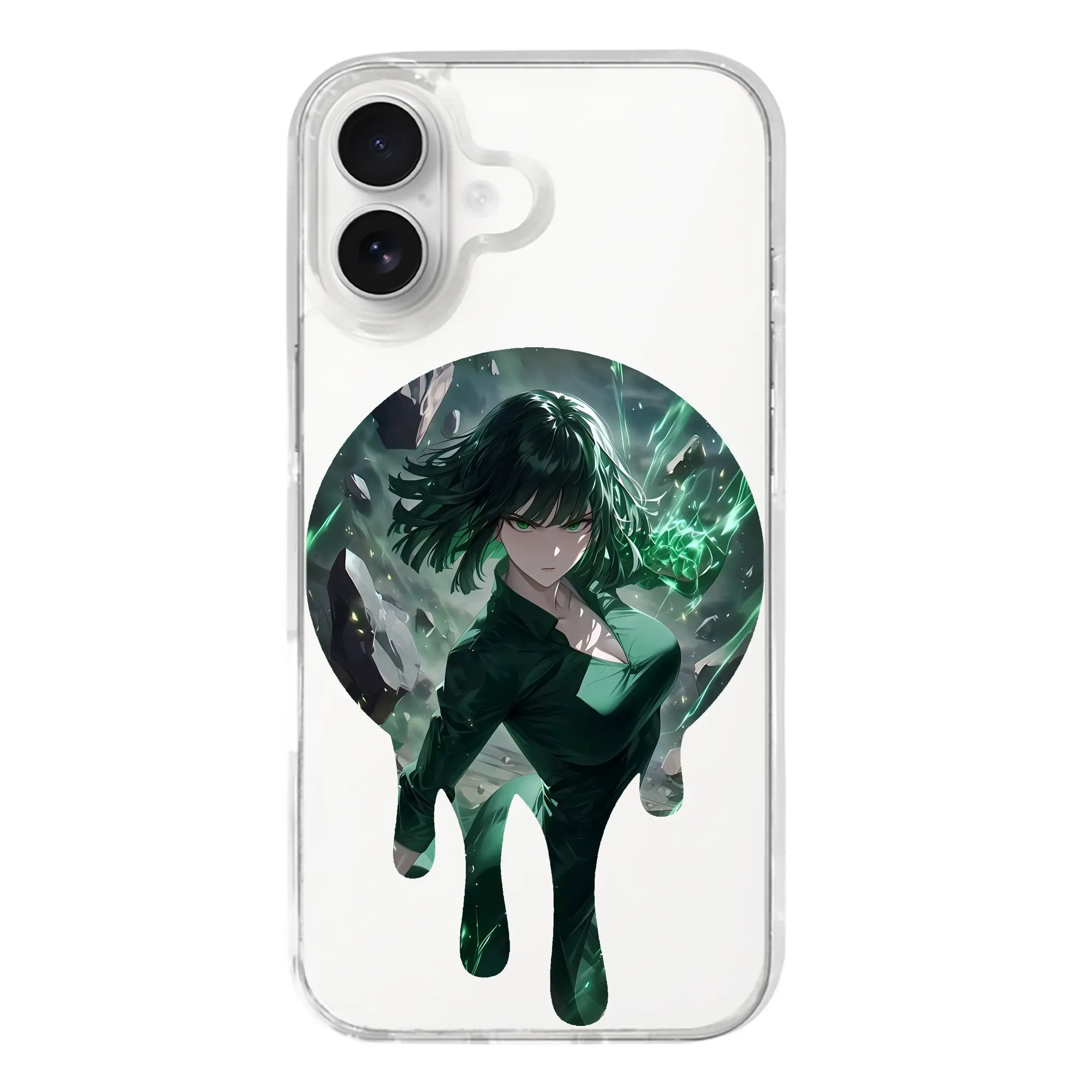 ワンパンマン グッズ 地獄のフブキ - iPhone 17シリーズ 透明スマホケース – 薄型・耐衝撃・精密フィット保護カバー